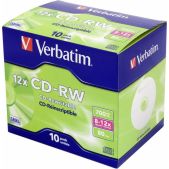 Диск CD-RW Verbatim 43148 700Mb 12x Jewel case 10шт