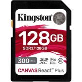 Карта памяти SDXC 128Gb Kingston SDR2/128Gb Canvas React Plus w/o adapter