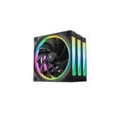 Вентилятор Deepcool FL14-3 IN 1 140x140x25мм 12шт./кор, PWM, ARGB, черный, 500-1700об/мин Color Box