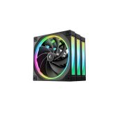 Вентилятор Deepcool FL14R-3 IN 1 140x140x25мм REVERSE 12шт./кор, PWM, ARGB, черный, 500-1700об/мин Color Box