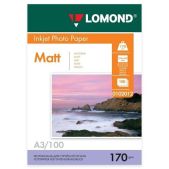 Фотобумага Lomond 0102012 Двусторонняя Матовая/Матовая A3/170/100л