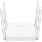 Беспроводной маршрутизатор Mercusys АС10 AC1200, до 300 Мбит/с на 2.4 GHz + до 867 Мбит/с на 5 GHz, LAN 2x10/100 Мбит/с, WAN 1x10/100 Мбит/с, 4 антенны