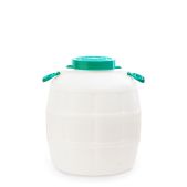 Канистра-бочка пластмассовая 50л Альтернатива М1006 Бочонок, навес.ручки