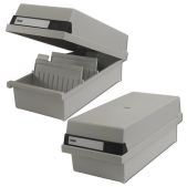 Картотека пластиковая HAN НА956/11 A6 148х105мм горизонтальная на 1300 карт, с крышкой, серая