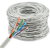 Кабель сетевой Buro BU-CCA-045 UTP 4 пары cat.5E solid 0.45мм CCA 305м серый