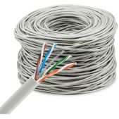 Кабель сетевой Buro BU-CCA-048 UTP 4 пары cat.5E solid 0.48мм CCA 305м серый