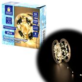 Электрогирлянда-нить уличная Золотая Сказка 591362 Роса IP44, 50 м, 500 LED, теплый белый, 220V, контроллер