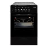 Плита газовая ЛЗБТ Лысьва ГП 4к20 МС-2у черная, со стеклянной крышкой