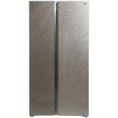 Холодильник Side By Side Бирюса SBS 541 TGG текстурированное бежевое стекло