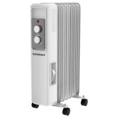 Радиатор масляный Sonnen 457779 DFS-7E, 7 секций, 1500 Вт, 3 режима, механическое управление, белый