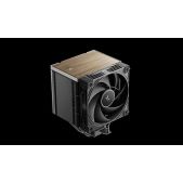 Кулер для процессора Deepcool AK500 G2 LGA1851/1700/1200/115X/AM5/AM4 TDP 240W, PWM, вентилятор 120мм, 5 тепл. трубок, Copper Base, Wood-grain top cover, черный
