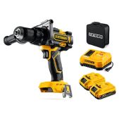 Дрель-шуруповерт аккумуляторная Steher CBS-165-22 20 В, 165 Н·м, 2 АКБ LMS 2 А·ч, бесщеточная ударная, сумка