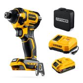 Винтоверт аккумуляторный Steher CSB-180-21 20 В, 180 Н·м, 1 АКБ LMS 2 А·ч, бесщеточный ударный, сумка