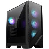 Корпус ATX без БП MSI 306-7G23R27-HH9 Case MAG FORGE 320R AirFlow Midi-Tower TG, 4x120мм ARGB, 2xUSB 3.2, ATX, mATX, mITX Black
