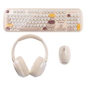 Набор Smartbuy SBC648AG F11 беспроводной кремовый клавиатура+мышь+гарнитура