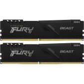 Модуль памяти DDR4 32Gb 3600MHz Kingston KF436C18BBK2/32 CL18 DIMM Kit of 2*16Gb Fury Beast Black