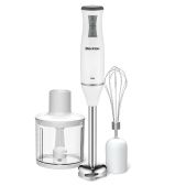 Блендер Blackton Bt HB420PS белый-серый, 700Вт, 2 скорости, 3 насадки, измельчитель 0.5л