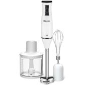 Блендер Blackton Bt HB420PS белый-черный, 700Вт, 2 скорости, 3 насадки, измельчитель 0.5л