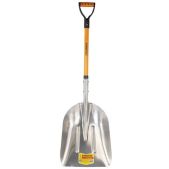 Лопата для снега Rabbitex 700486 FIBerglass 37х48 см алюминиевая 120см, черенок стекловолокно, V-ручка