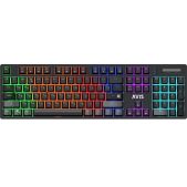 Клавиатура Defender 45312 GK-312 RU Avis, черная, 104+FN, радуж, SNK Red