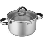 Кастрюля 5.1л Rondell RDS-1805 Brando d=24см с крышкой стальной