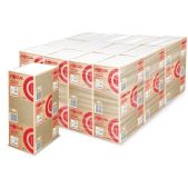 Полотенца бумажные Focus 5083803 Система H2 Premium, 2-слойные белые, 200 шт комплект 20 пачек, 24х21.5 см, Z-сложение