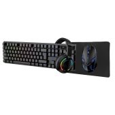 Игровой набор Smartbuy SBC612GK F12 черный клавиатура+мышь+гарнитура+коврик