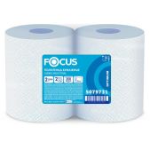 Бумага протирочная Focus 5079731 W1 Jumbo, 2 слоя, комплект 2 рулона, 350м, 1000 листов, лист 24х35