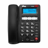 Телефон Ritmix 80001483 RT-550 black, АОН, спикерфон, память 100 номеров, тональный/импульсный режим