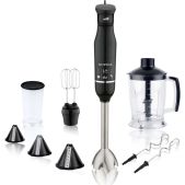 Блендер Supra HBS-750 черный, 1.0кВт, мерный стакан 500мл, с насадками