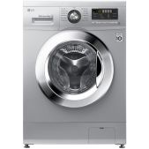 Стиральная машина LG F1296 TD4 1200об, 8кг, серебристая с хромированной дверцей