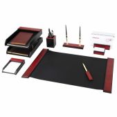 Набор настольный Galant 238162 Sirius из дерева, 8 предметов, цвет красное дерево/чёрный