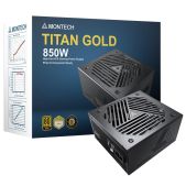 Блок питания ATX 850W Montech Titan GOLD 3.0, APFC, 80 Plus Gold, Half Bridge LLC, DC-DC, Japan caps, вентилятор 135мм, full modular