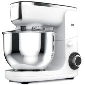 Миксер BQ MX340 планетарный белый чаша 5л, 1.8кВт, 6 скоростей, Металлический венчик, Крюк для замеш