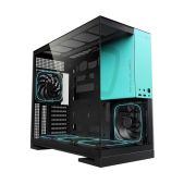 Корпус ATX без БП Geometric Future 1AM5WKBB00110 Model 5 Black Blue with fans mid tower, E-ATX 5x140mm ARGB fans