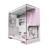 Корпус ATX без БП Geometric Future 1AM5WKPK01100 Model 5 Pink with fans / mid tower, E-ATX 5x140mm ARGB fans