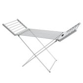 Сушилка для белья напольная Лайма 700979 Home электрическая, раскладная, 3 зоны сушки, алюминиевая, таймер/регулировка темп. 45-70 °С