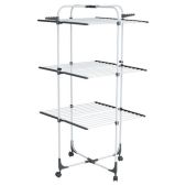 Сушилка для белья напольная Лайма 700472 Home High-Rise раскладная, 3 уровня, 30 метров, на колесах