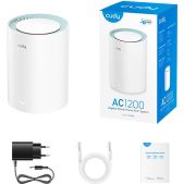 Маршрутизатор Cudy M1300(1-Pack) AC1200 Wi-Fi Gigabit Mesh Solution 1-Pack, Chipset MT7621+MT7613B+MT7603, Dual-Band