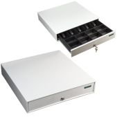 Ящик денежный Меркурий 100 для кассира большой, 432х428х88мм, отделений для монет - 8, для купюр - 5