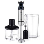 Блендер BQ HB1032SS черный -стальной, 1.2кВт, чаша измельчителя 0.5л, мерный стакан 0.6л