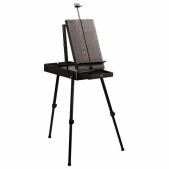 Этюдник-мольберт Brauberg 191757 Art Premiere, алюминийиниевые ножки, холст до 82 см, кофейный