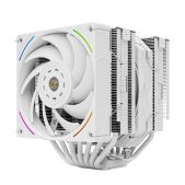 Кулер для процессора Thermalright TRRP130UW Royal Pretor 130 Ultra White LGA115X/1200/1700/1851/2011/2066 1x120мм ARGB + 1x130mm PWM Fan, медное основание, 7 тепл. трубок 6мм /