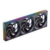 Вентилятор Jonsbo ZA-420B 3 in 1 140х140х28мм PWM, ARGB LED, 700-1800об/мин, черный