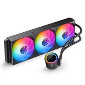 Комплект водяного охлаждения Jonsbo TG-420 ARGB Black LGA 1851/1700/1200/115X/AM5/AM4 TDP 300W, ARGB вентилятор and PUMP, PWM, Triple вентилятор 140mm