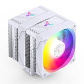 Кулер для процессора Jonsbo CR-3000E ARGB White LGA1851/1700/1200/115X/AM5/AM4 TDP 260W, PWM, 2 x 120мм ARGB LED Fan, 6 тепловых трубок, белый, 4-pin