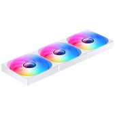 Вентилятор Jonsbo ZW-140W 3 in 1 140х140х26мм PWM, ARGB LED, 800-1800об/мин, белый