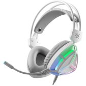 Гарнитура Defender Prism белый RGB мембрана 50мм. кабель 2.0 м
