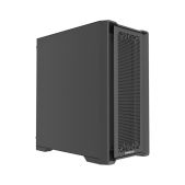 Корпус mATX без БП Powercase CAMBCP-F0 ByteFlow Micro CP, Black, Non Window, W/O fans, чёрный