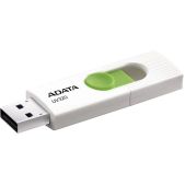 Флеш накопитель 64GB A-Data UV320, USB 3.2, белый/зеленый